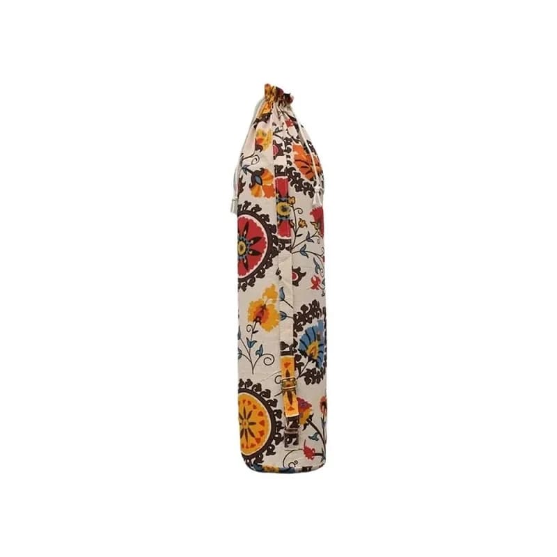 Pure Cotton Retro Yoga Bag, Portable Gym Bag, Large Capacity Yoga Backpack, Single Shoulder Yoga Mat Case, Color Box
