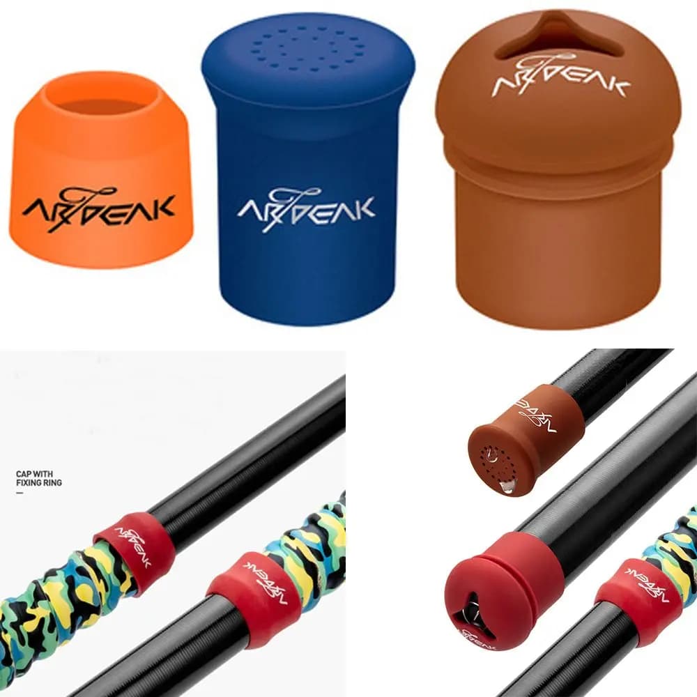 1 pz canna da pesca maniglia custodia protettiva canna da pesca anello fisso Silicagel richiamo canna protezione inferiore forniture colorate casuali