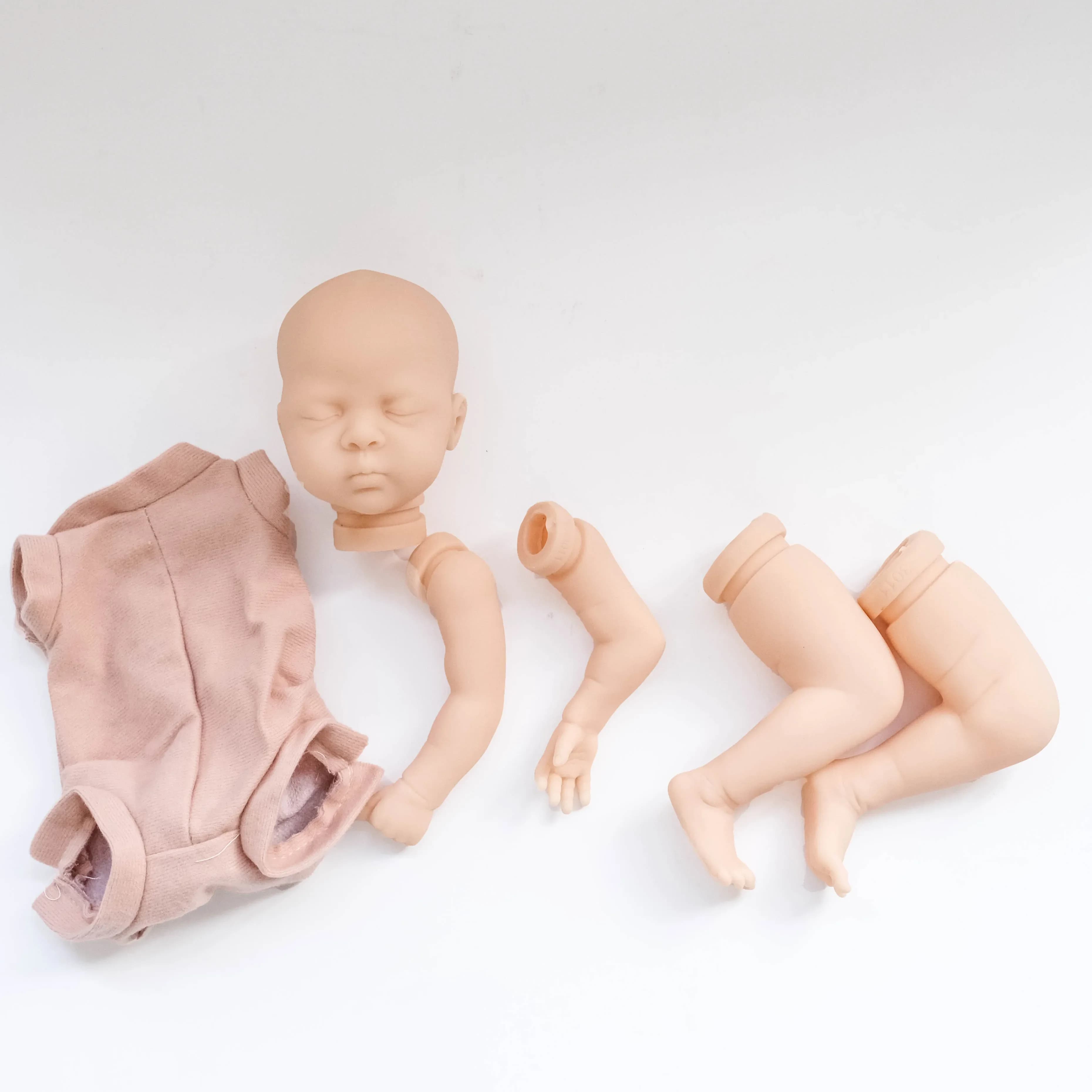 NPK 12 '' Parti di bambola non finite Kit mini bambola rinata fai da te Luna Dolce bambola pratica Colore fresco