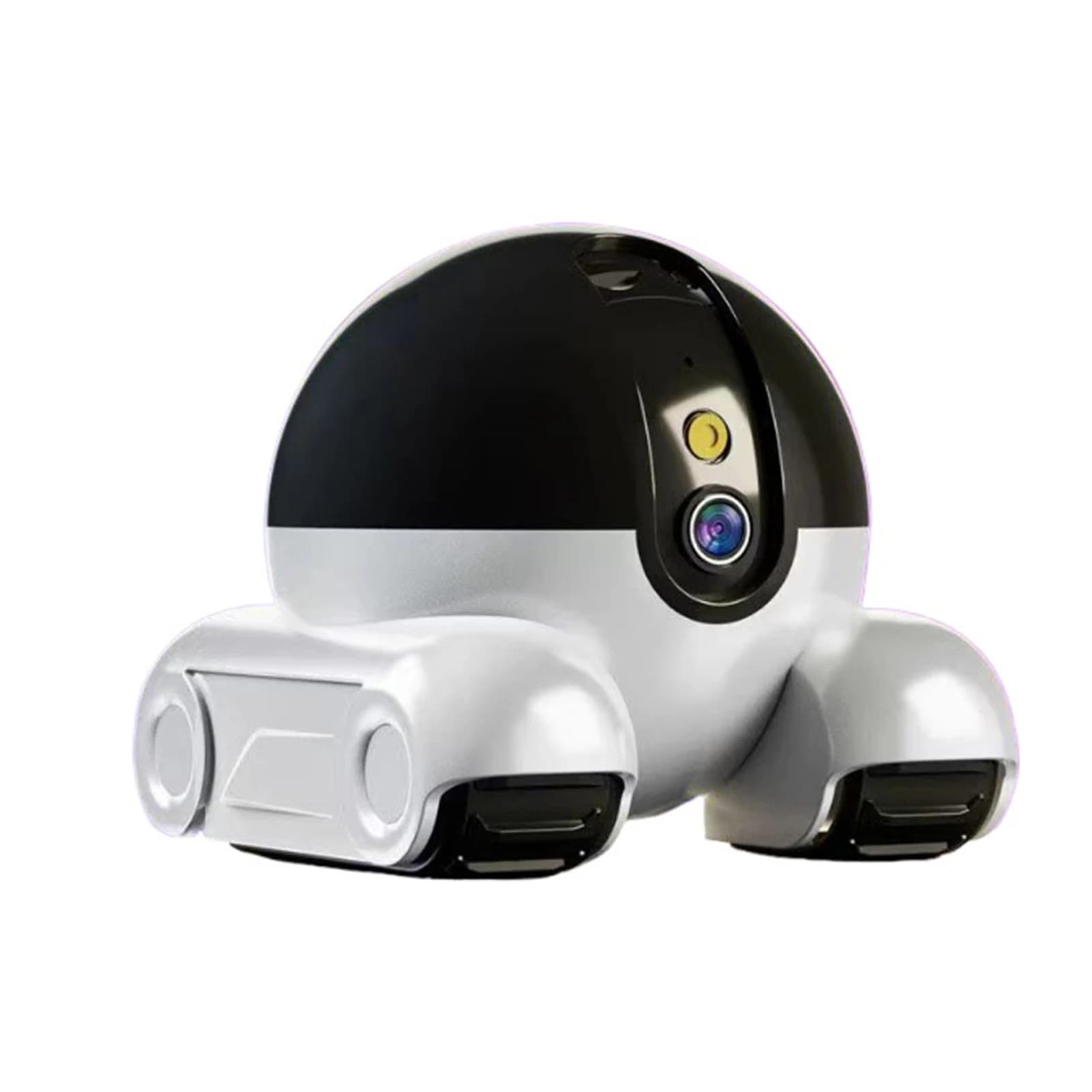 Telecamera robot con obiettivo HD da 300 W APP telecomando Telecamera per cani robot Telecamera dome Sicurezza domestica CCTV Monitoraggio in tempo reale per animali domestici