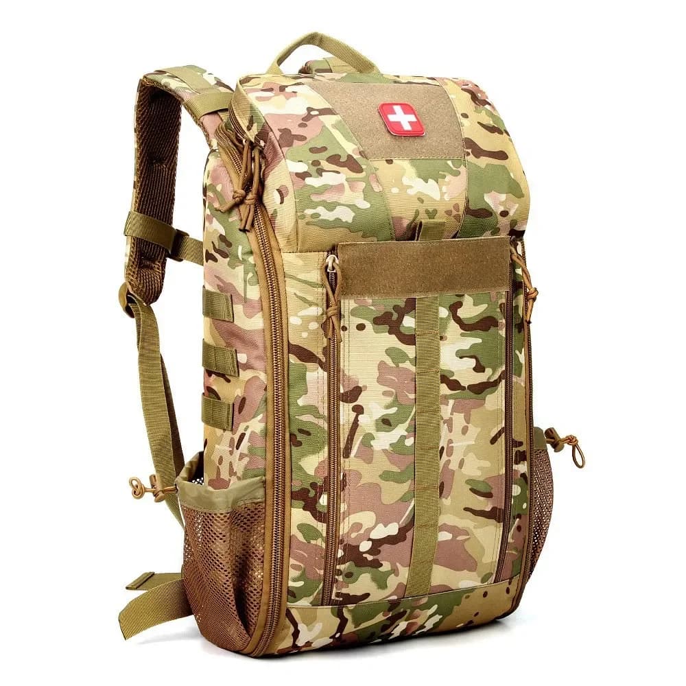 Tactical Medical Backpack MOLLE Detachable Med Kit - Quick-Access Military Survival Emergency Pack for Camping First Aid