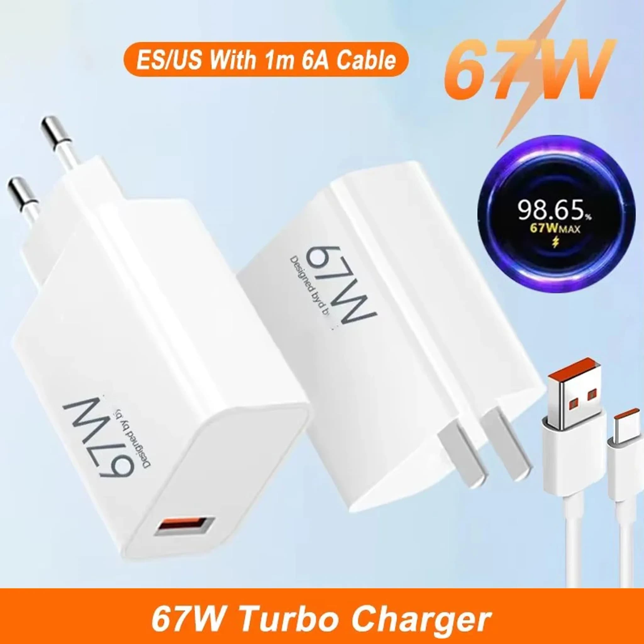 67W Turbo Charge Super Fast Charger EU Adapter For Xiaomi 14 Ultra 13T 12 Lite 11T For Redmi Note For Poco For Smart Phone