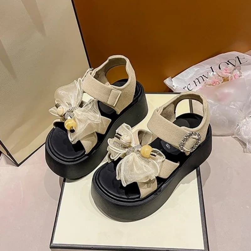 Sandali con Zeppa da Donna Estivi con Tacco Super Alto