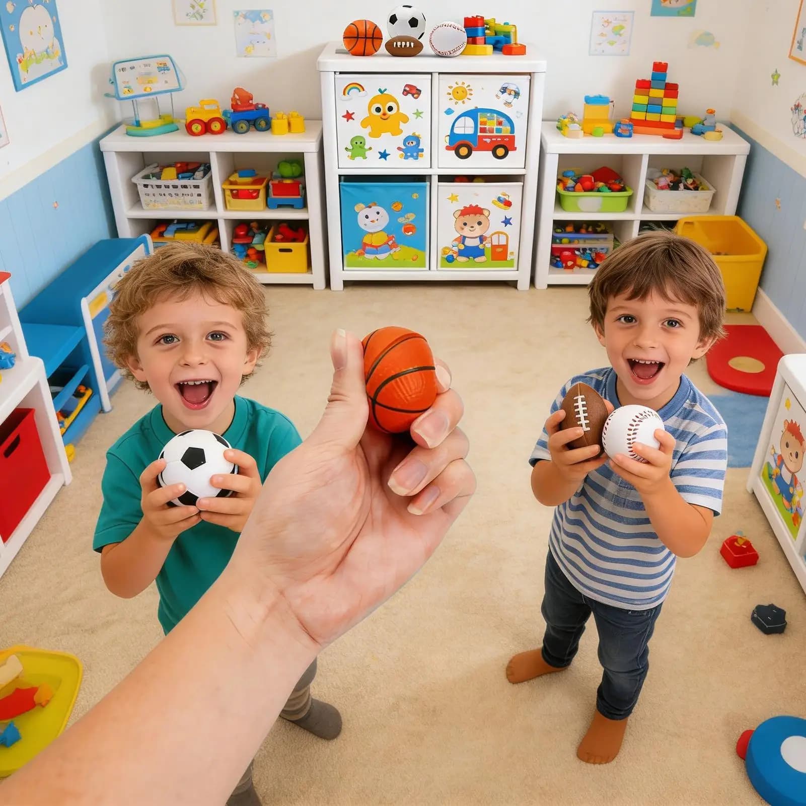 Palline Rimbalzanti per Bambini, Piccoli Giocattoli in Gomma Antistress, Palline Rimbalzanti per Giochi Sensoriali per Adulti, Bambini, Ragazze, Ragazzi, da Interno ed Esterno