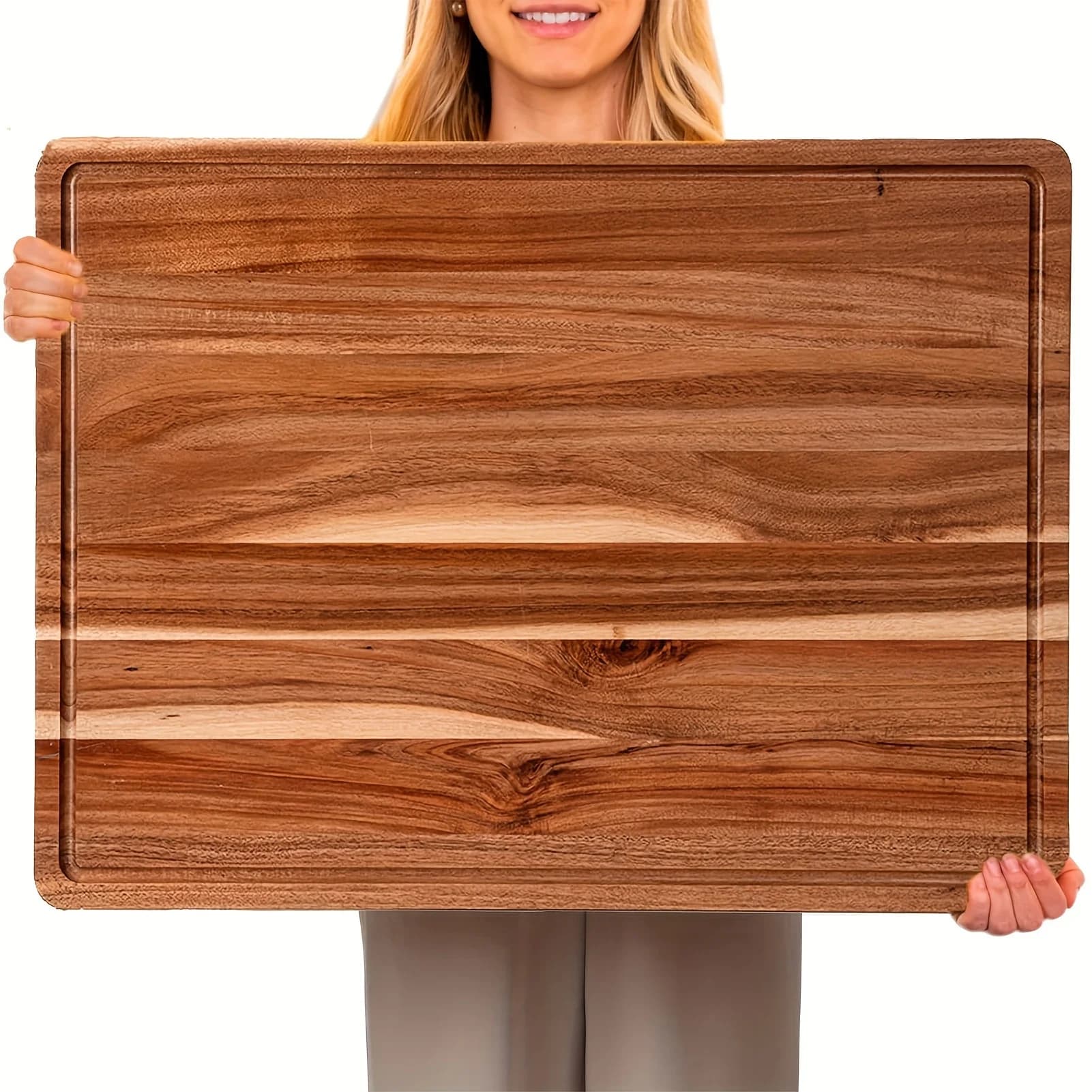 Extra Large cutter in Acacia-Premium cooking table for meals, cheese service and food-durable presentation