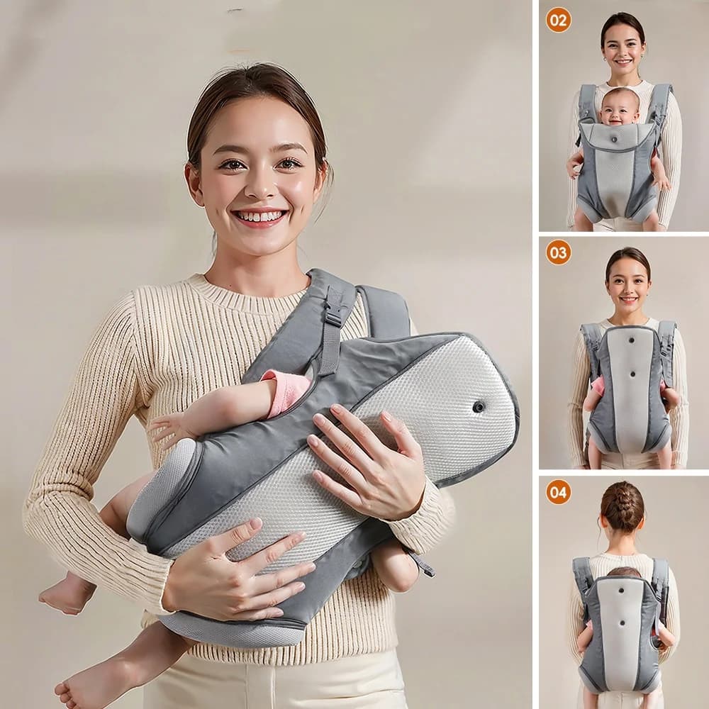 Baby Wrap Carrier Breathable Babies Sling Toddler Baby Blanket Easy To Wear Lightweight Hand Free Infant Carrier Bag for Newborn