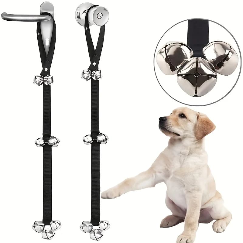 Guinzaglio per Addestramento Cani con Campanello di Allarme - Avviso Automatico alla Porta, Senza Batteria, per Cani Piccoli e Grandi, Cuccioli, Addestramento Cuccioli