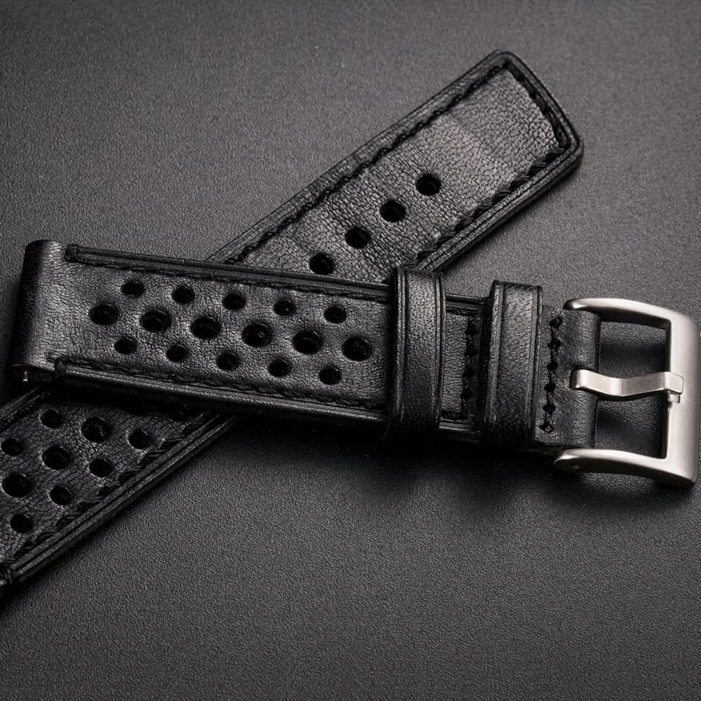 Hemsut cinturino per orologio in vera pelle cinturini Rrist in pelle bovina italiana a sgancio rapido per uomo morbido e traspirante 18 20 22 24mm