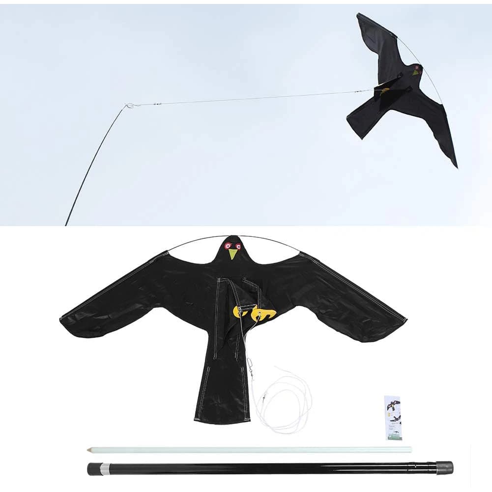 Dissuasore per Uccelli Aquila Volante Estensibile con Palo Telescopico da 5m
