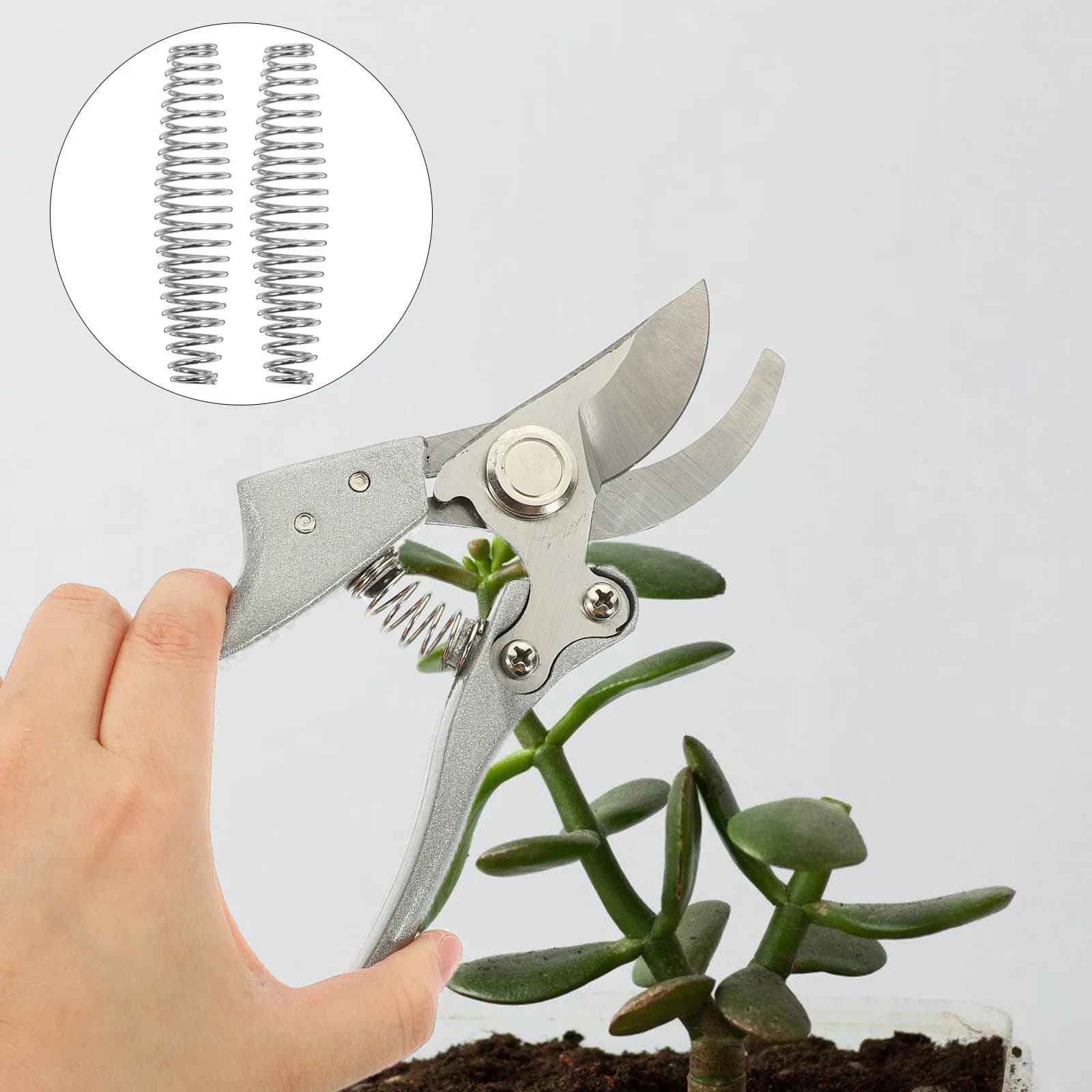 10Pcs Corrosion Resistant Stainless Steel Pruning Shear Springs for Garden Shears Pruner Replacement Flower Trimmer Craft