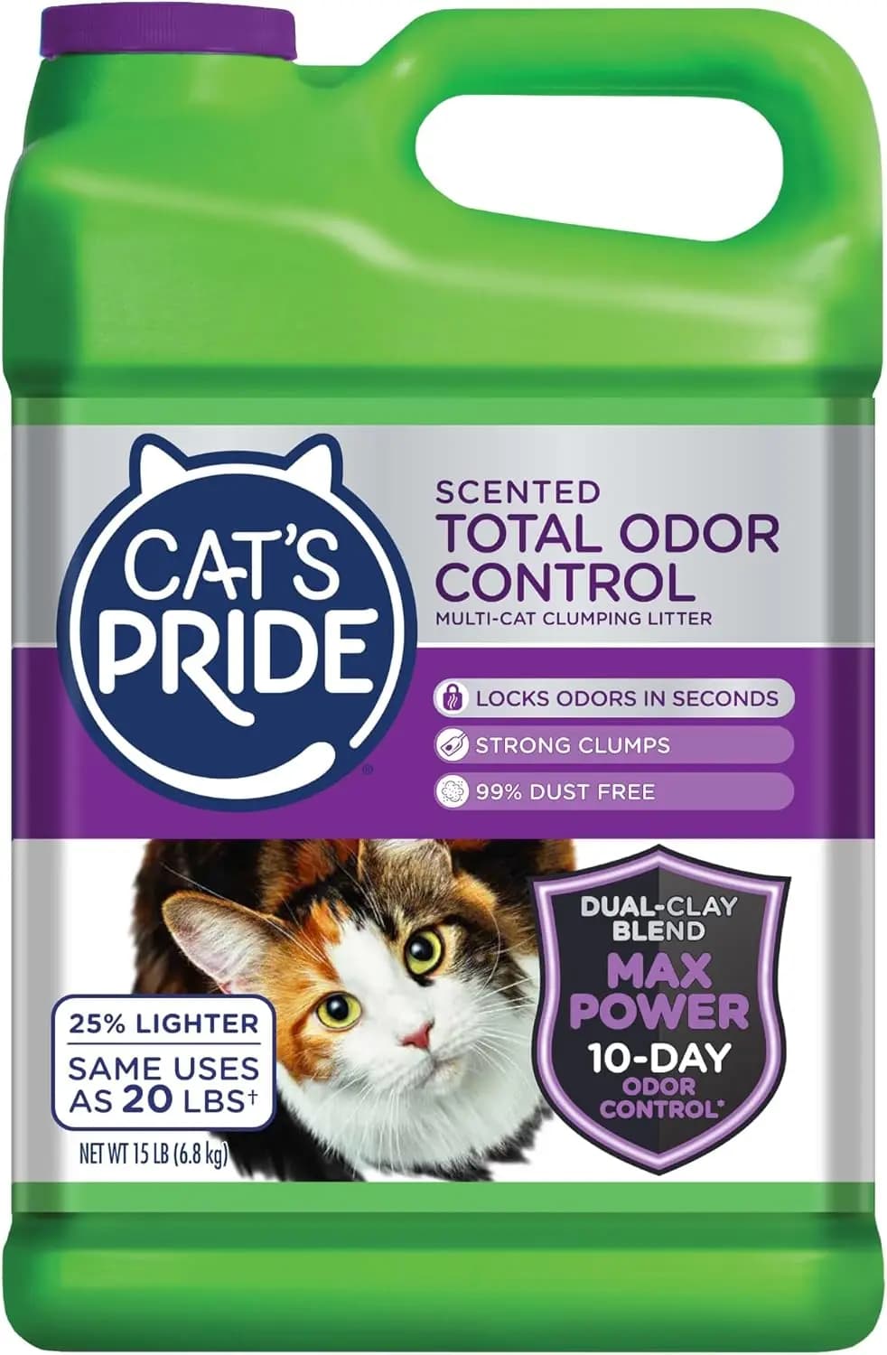 Lettiera per Gatti Multi-Cat: Forte Agglomerazione, 99% Senza Polvere, Profumata per un Controllo degli Odori Fino a 10 Giorni, 15 Libbre
