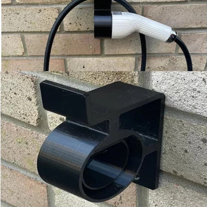 Supporto a Parete per Caricatore EV Tipo 2 a 90 Gradi a Basso Profilo - RH per Accessori Veicoli Elettrici a Nuova Energia