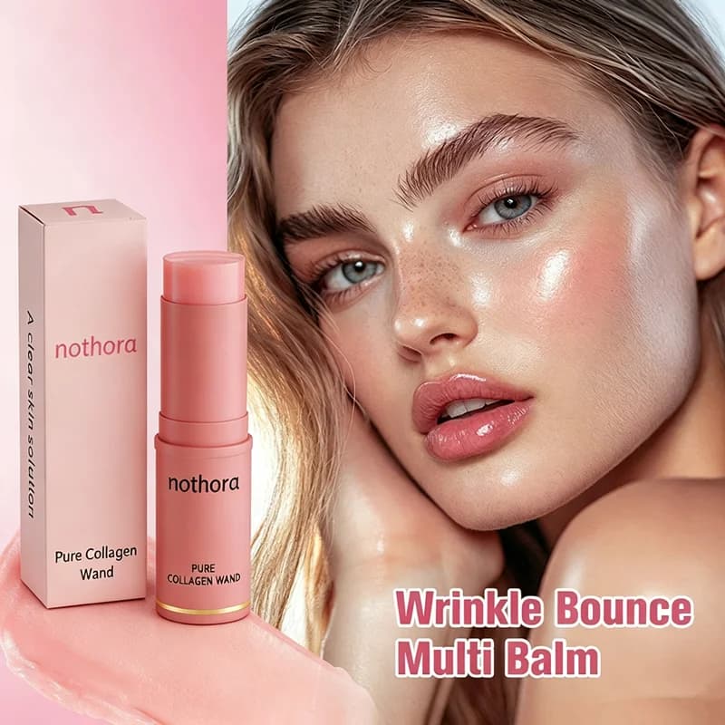 Nothora Pure Collagen Wand Hydrating Facial Solid Balm Deep Moisturizing Nourishing Enhance Skin Elasticity Lightweight Skincare