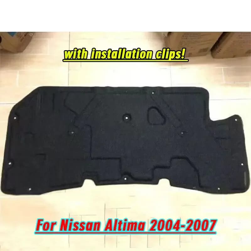 Engine Hood Cover Insulation Pad Heat Shield Blanket For Nissan Altima 2004-2007