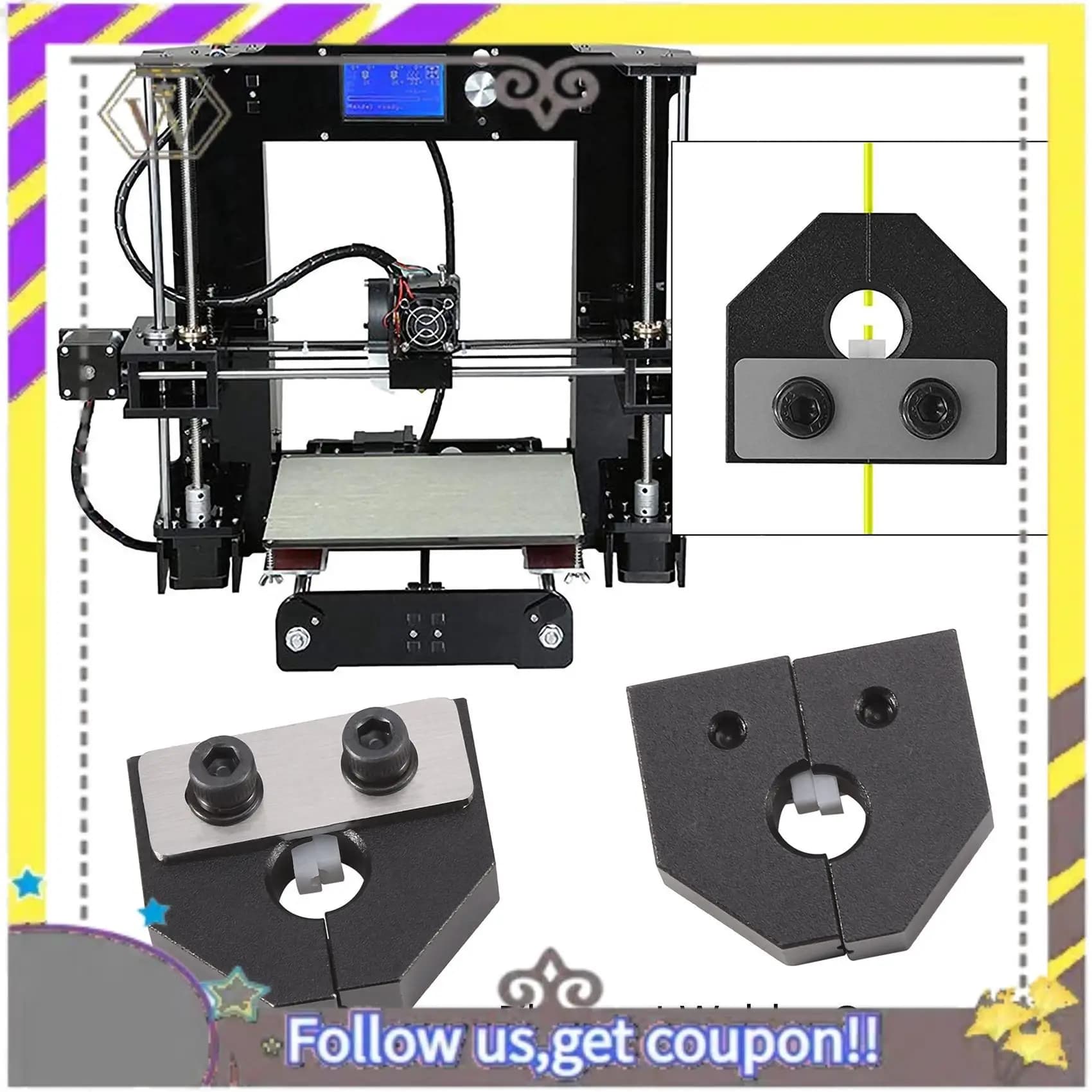 New 3D Printer Parts Filament Saddle Filament Connector Filament Sensor 1.75 mm Filament Material PLA for Ender 3 PRO