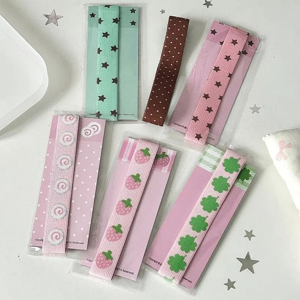 Cinghie per notebook regolabili Kawaii Notebook a fogli mobili Decorazione fai da te Corda per rilegatura Simpatico accessorio per riporre la cinghia per raccoglitore a stella