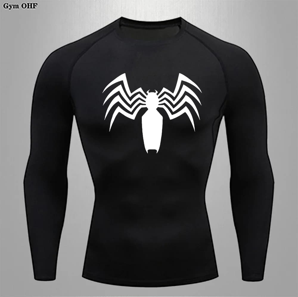 Four Season Long T shirt For Man Casual Sports Tight Fitting Running Breathable Quick Drying Indoor Yoga Clothes Men's T shirts