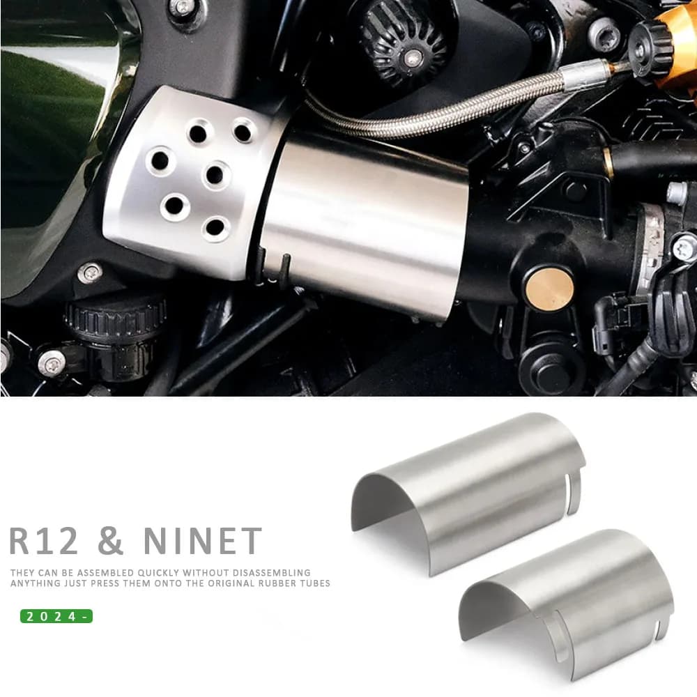 Nuovo Misura Per BMW R12 NineT NINET R 12 2024 2025 In Acciaio Inox Coperture di Aspirazione Aria Carenatura Decorazione Guard Accessori Moto