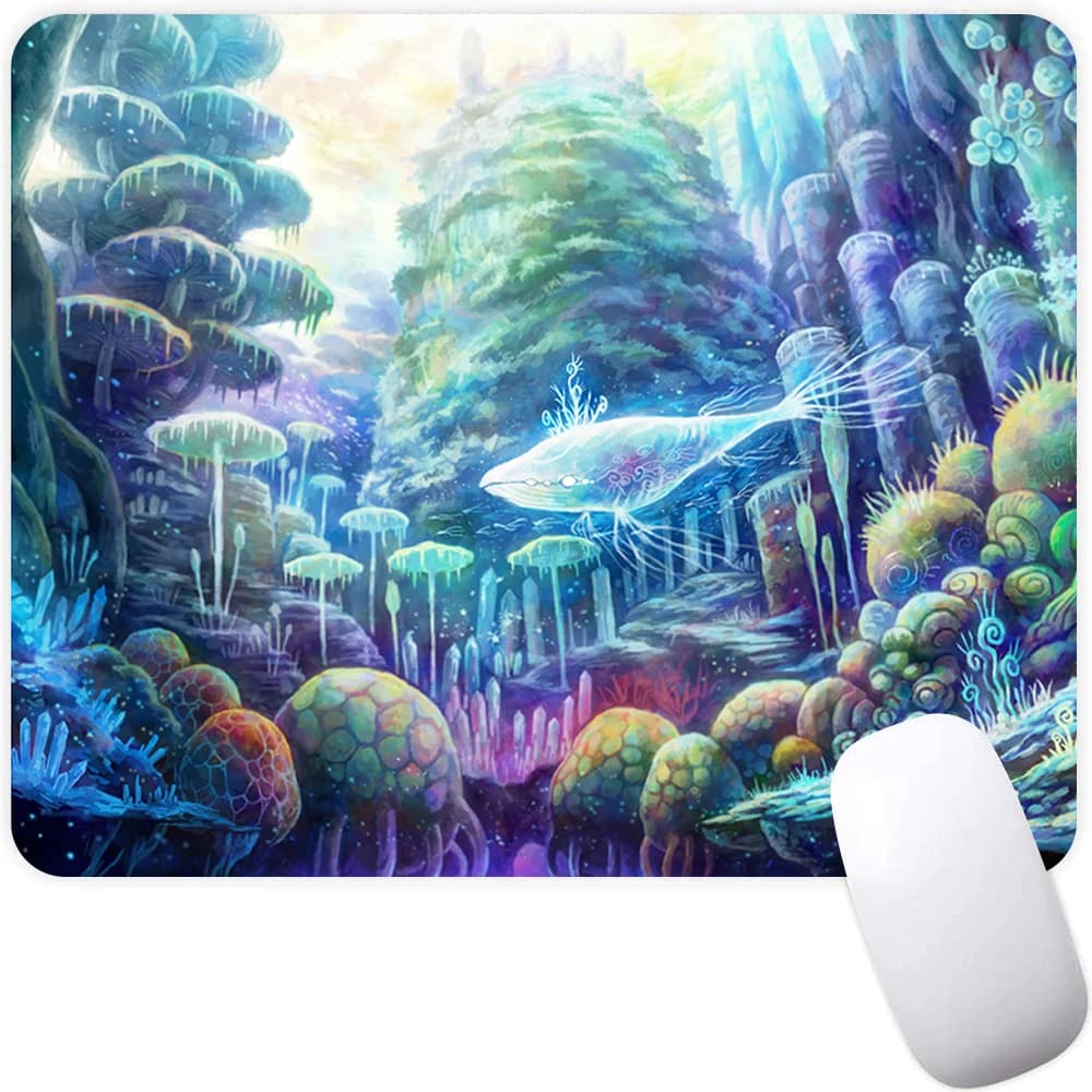 Anime Whale Small Gaming Mouse Pad Computer Mousepad PC Gamer Mouse Mat Laptop Mausepad XXL Mouse tappeto tastiera Mat Desk Pad