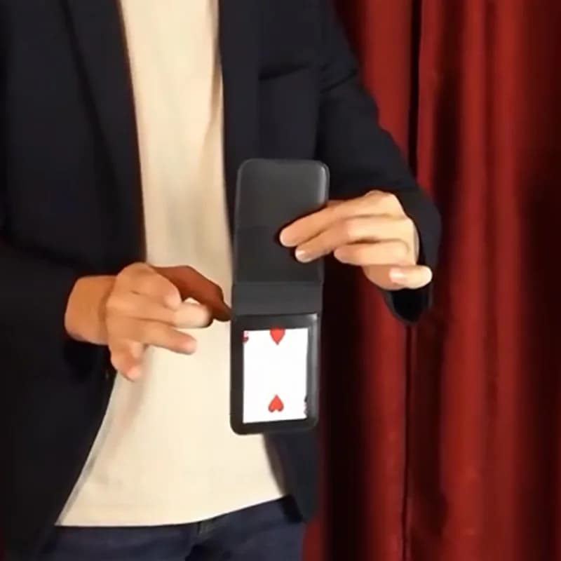 Accessorio per portafoglio Flick di Tejinaya Portafoglio per mago Primo piano Illusioni di strada Trucchi magici Porps Commedia Trucco Mentalismo
