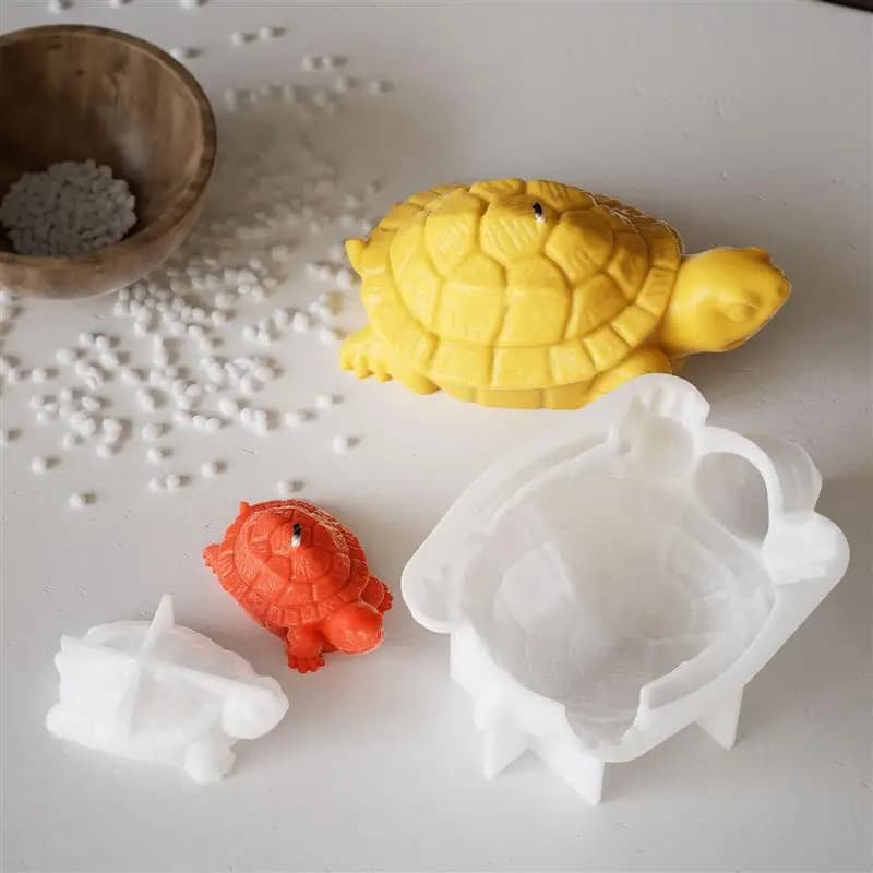 3D Turtle Silicone Mould Animal Shaped Candle Print DIY Glued Flavor Epoxy Resin Print For Candle Supplies For Home Decorations Ornaments