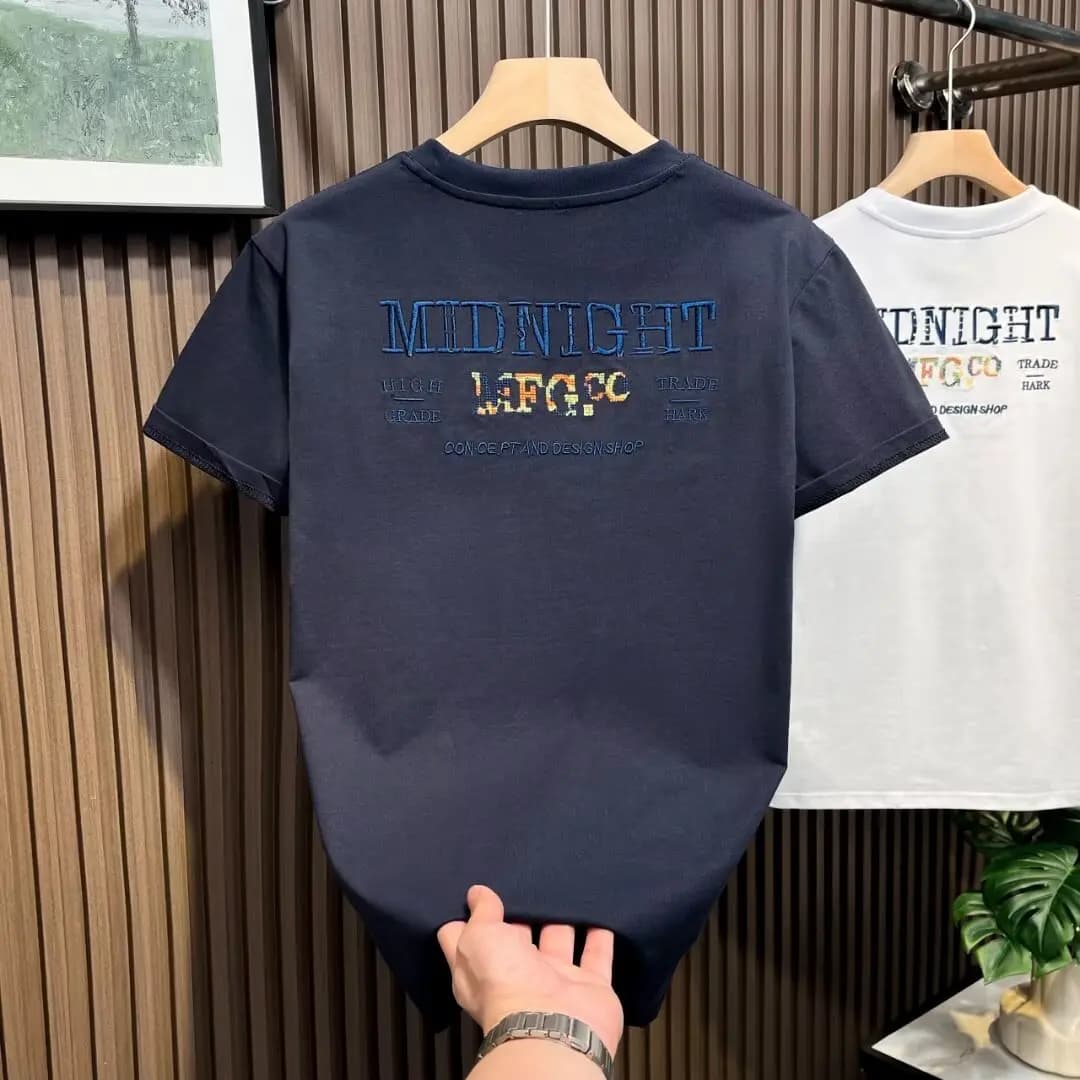 T-shirt da uomo a maniche corte Design Sensation, sottile, a mezza manica, girocollo in cotone, stampa cartoon, nuovo stile estivo