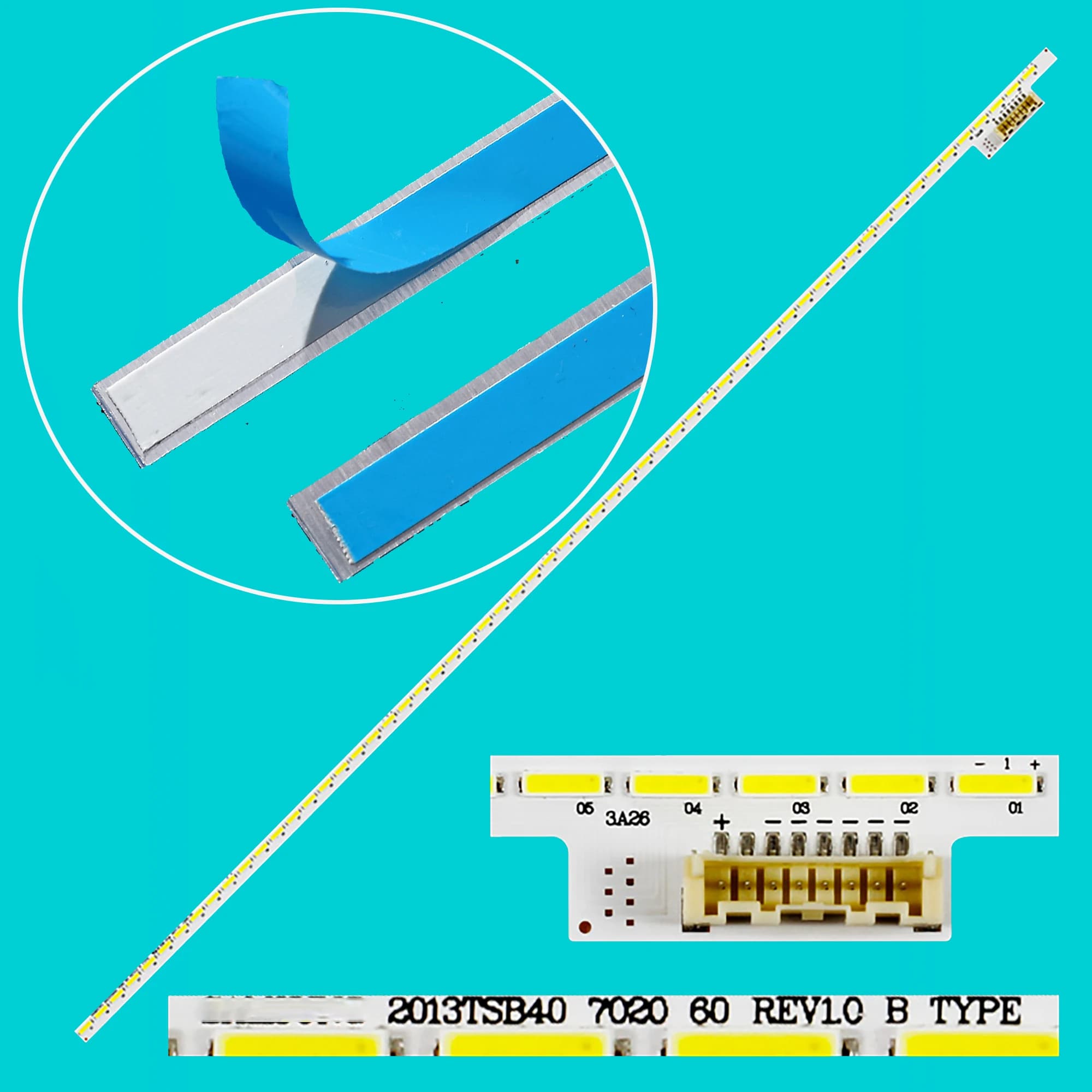 LED Backlight strip For 2013TSB40 7020 60 REV1.0 B 40L7355D 40M6363D 96.40S04.001 LSC400HM06-T LSC400HF03 T01