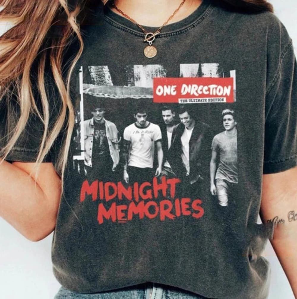 One Direction World Tour T-shirt, One Direction Country Style Loose Fit T-shirt, Unisex, All Seasons, Pure Cotton T-shirt