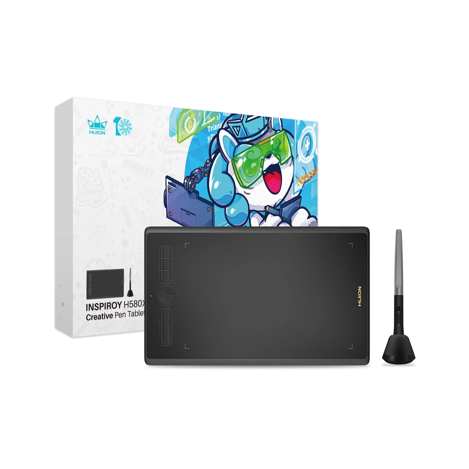 H580X 8*5 Inches Slim Fashionable Design Interactive Digital Pen Writing Graphic Drawing Tablet