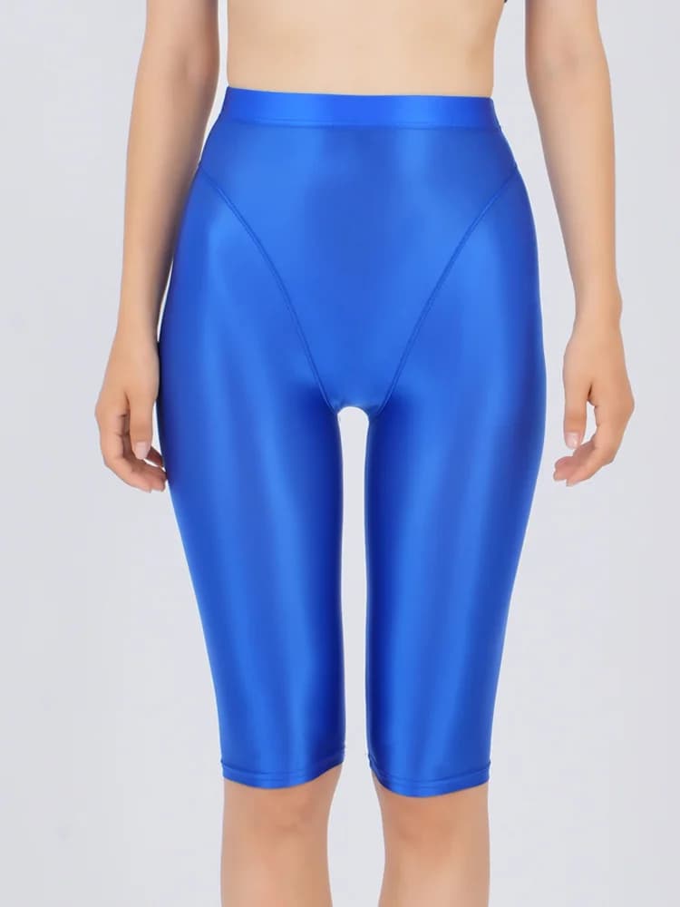 Sexy Women Thin Sheer See Through pantaloncini a vita alta pantaloni Color caramella elastico Shaper Hot Short Soft Casual Yoga Short Pant