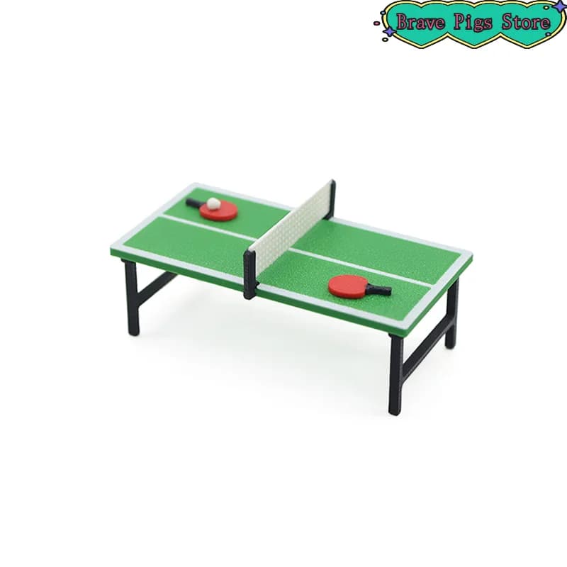 Accessories for ping pong table decoration model miniature ping pong racket 1:12