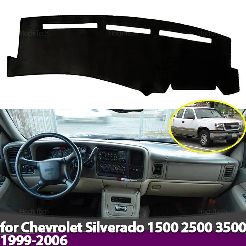For Chevrolet Silverado 1500 2500 3500 1999-2006 Dashboard Anti-Slip Zerbino Protect Pad Auto Parasol Car Mat
