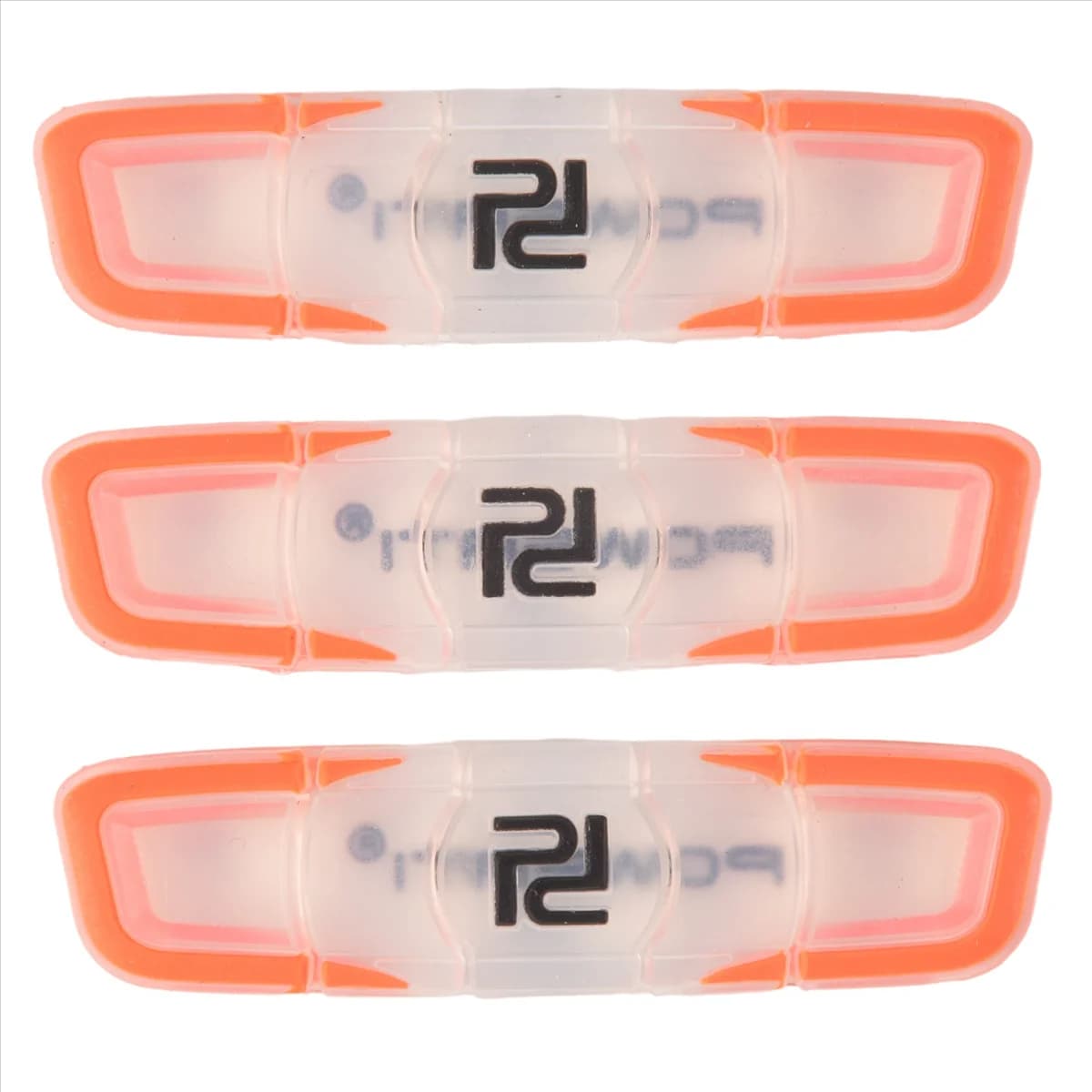 ABMO 3 pezzi di ricambio per ammortizzatore antiurto per racchetta da tennis lunga per ridurre gli accessori della racchetta-arancione