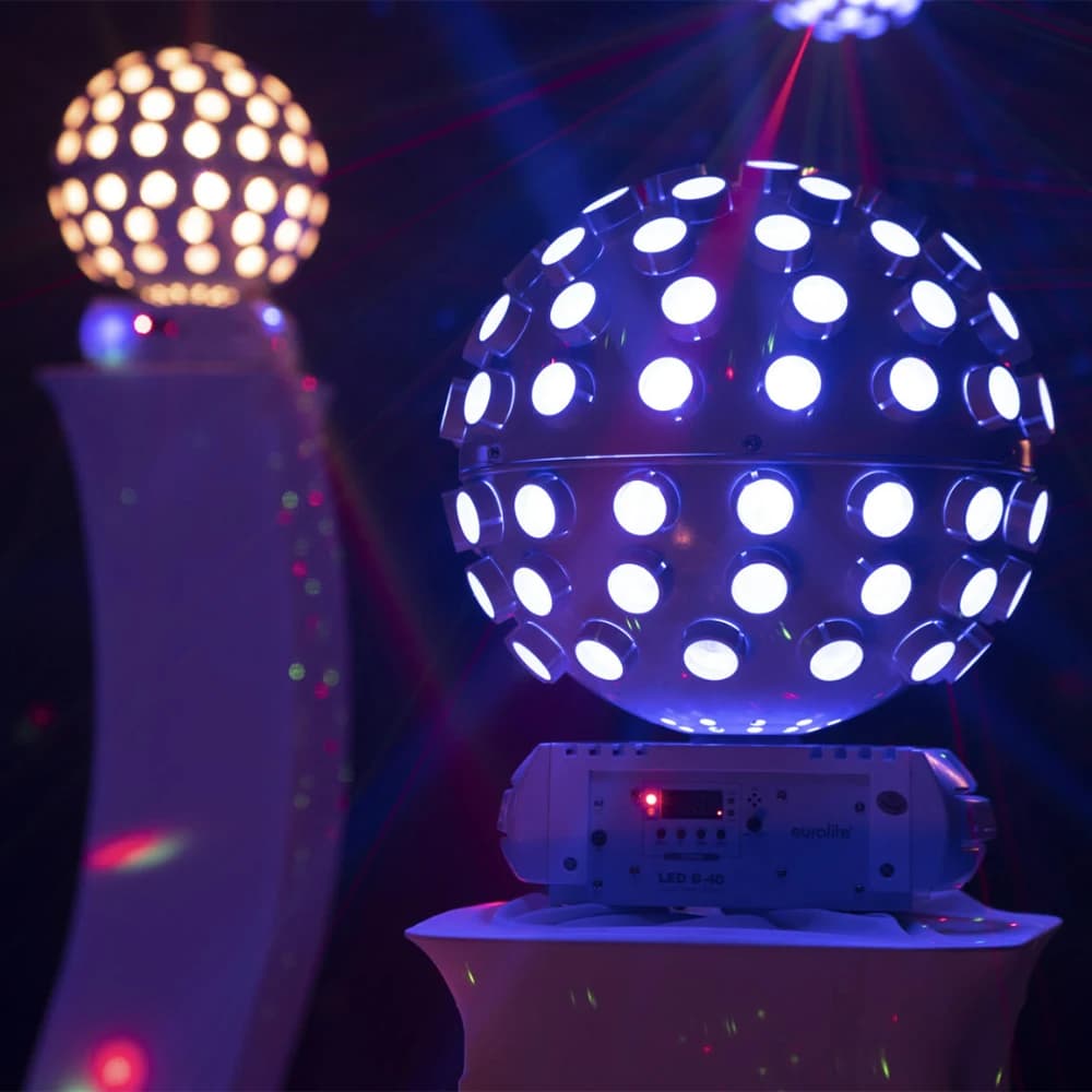 360° Rotation LED Crystal Magic Ball Stage Light Beam Projector DJ Club Wedding Party Stage Light for Event Wedding Show