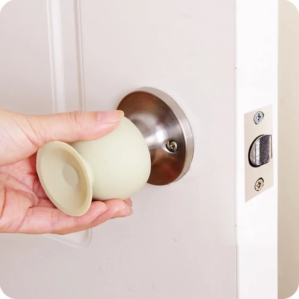 Protezione Antiurto Creativa Antiscivolo Antipolvere a Forma di Tazza, Silenziosa, per Maniglia della Porta, Paracolpi per Parete, Copri Maniglia, Cuscinetto Antiurto