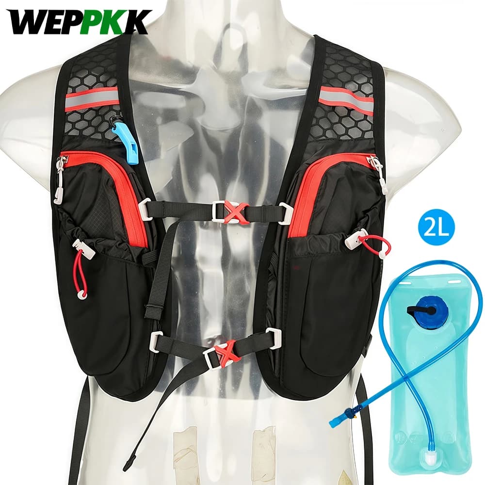 1 pcs running water vest with water bag for man woman water backpack hydration package for trail running marathon race hiking