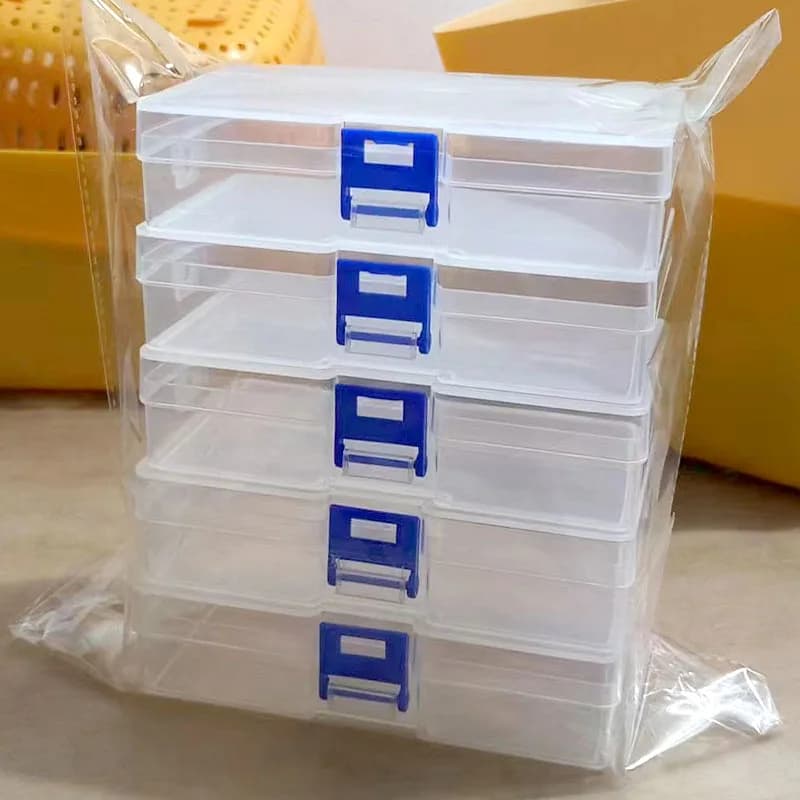 1/3/5/15 pieces transparent safety box storage box of small items plastic material fishing gear box