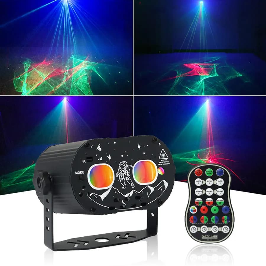 Aurora Dream DJ Luce da discoteca Proiettore laser RG Party RGB LED Flash Bar Sala da ballo Compleanno Decorazione natalizia Effetto scenico R20