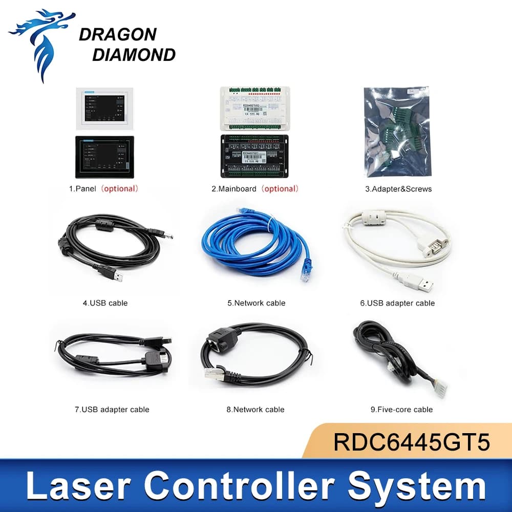 RDC6445GT5 Ruida Sistema di controllo laser CO2 Pannello di controllo laser per macchine da taglio per incisione laser CO2