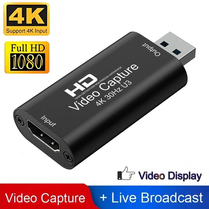 USB 3.0 2.0 1080P 4K HDMI-compatible Video Grabber Record Box for MacBook PS4 Play for PC Camera Record DVD