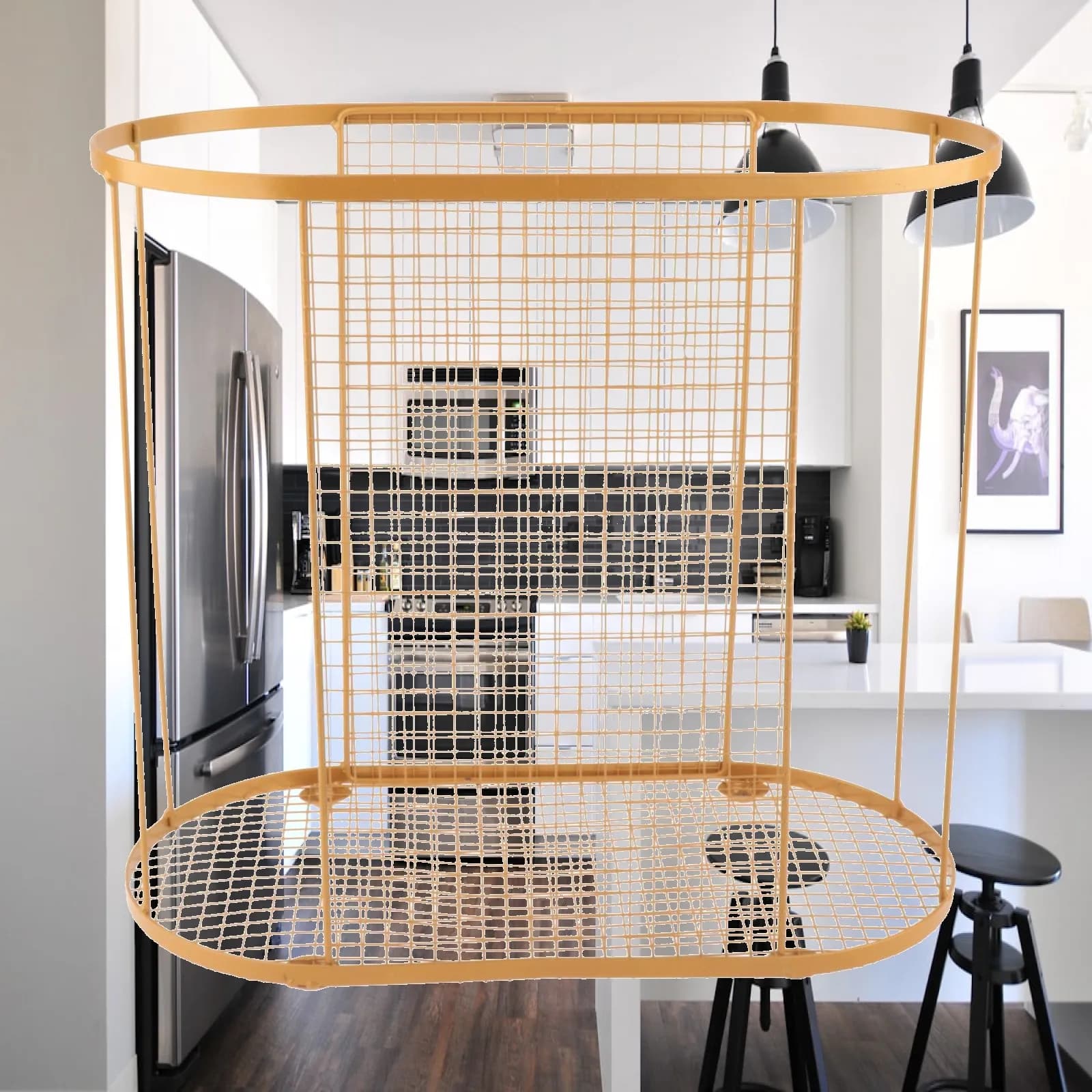 And Practical Mat Organizer Basket, Ideal for Home Gym, Ideal for Kettlebells And Dumbbells.