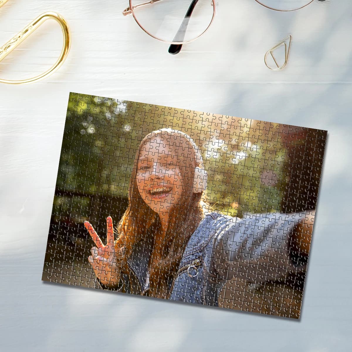 Puzzle personalizzato con foto da 35/300/500/1000 pezzi, puzzle per ragazza, puzzle selfie fai da te per adolescenti e adulti, giocattoli puzzle in scatola di legno