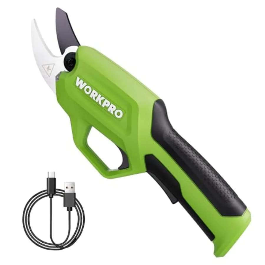 Forbici Elettriche per Potatura 7.2V, Cesoie a Batteria Senza Fili, Troncarami con Diametro di Taglio 0.8 Pollici