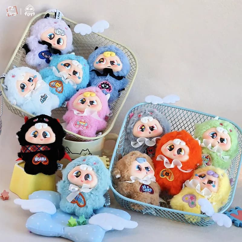 FtFire Pippy Demon Pippy Series Plush Blind Box Guess Bag Mystery Box Toys Cute Anime Figure Doll Desktop Ornamentsdel Gift