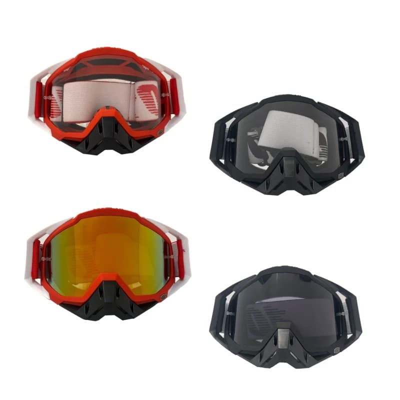 Multi-Sport Universal Goggles UV400 Protection Wind Dust Resistant Eyewear for Motocross MTB Ski Snowboard Hunting Shooting