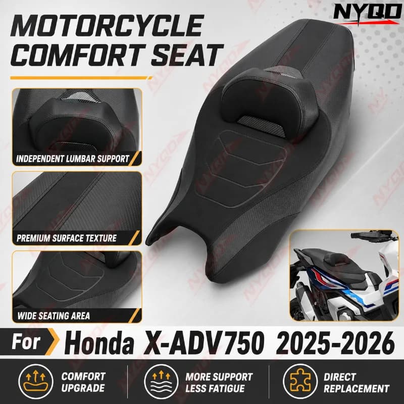 Motorcycle Comfort Seat Cushion Replacement Saddle Back Support Seat Modification Accessories for Honda X-ADV750 2025-2026