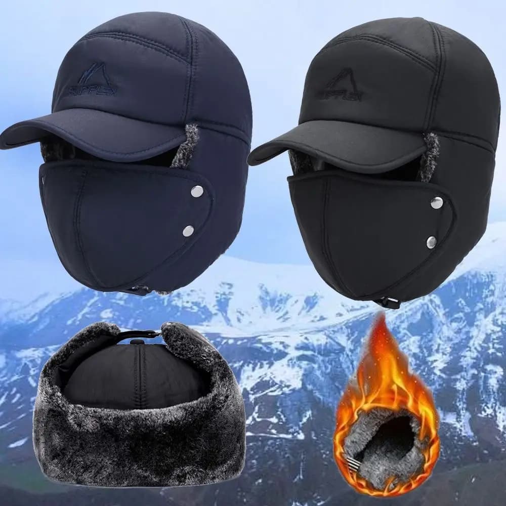 Sport Antivento Inverno Sci Cappelli invernali Caldo berretto da neve Maschera con paraorecchie Passamontagna spesso