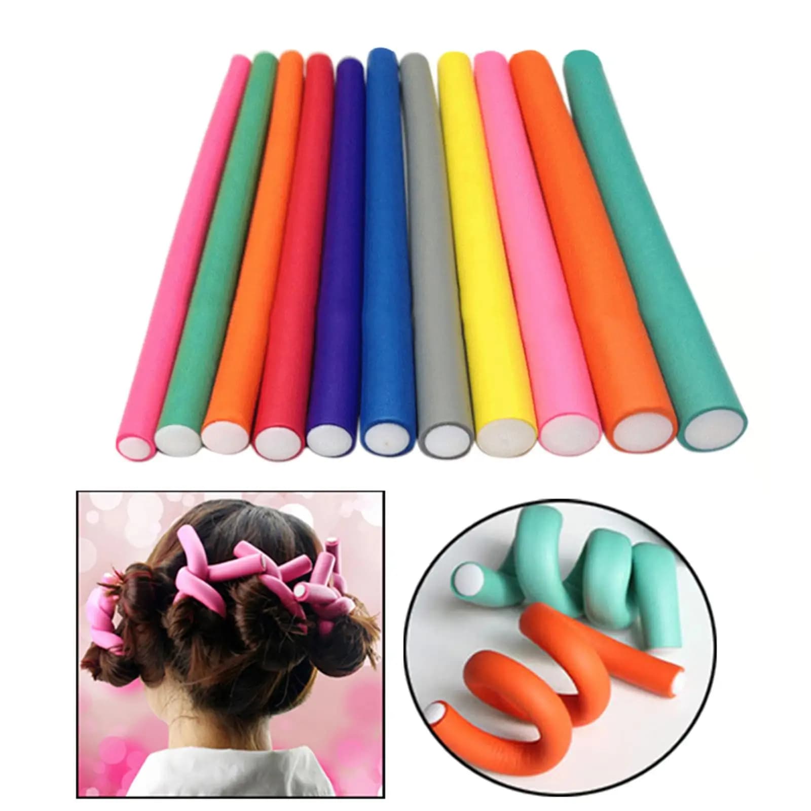 Styling for easy-to-use hair foam for 10 pieces 24 cm Styling for hair