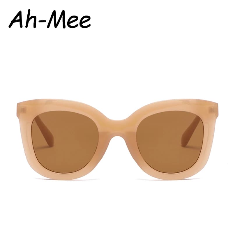 Occhiali protettivi Occhiali da sole vintage da donna Cat Eye Occhiali da sole con design a montatura spessa UV400 Occhiali da guida classici marroni neri