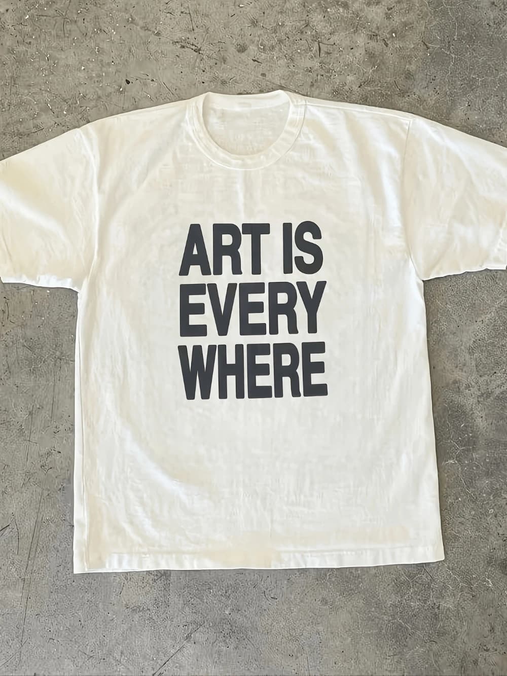 T-shirt stampata da uomo - Art Everywhere Giallo Collo Tondo Manica Corta Fantasia Geometrica Audace Stile Casual Estivo